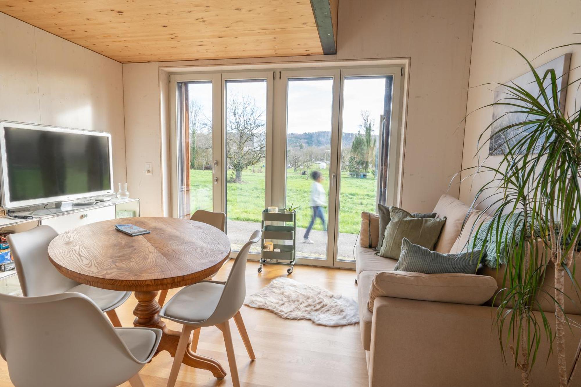 Tiny House Chez Claudine - Relaxen, Workspace, Naehe Thermen, Netflix, Free Parking & Wifi Бругг Екстер'єр фото